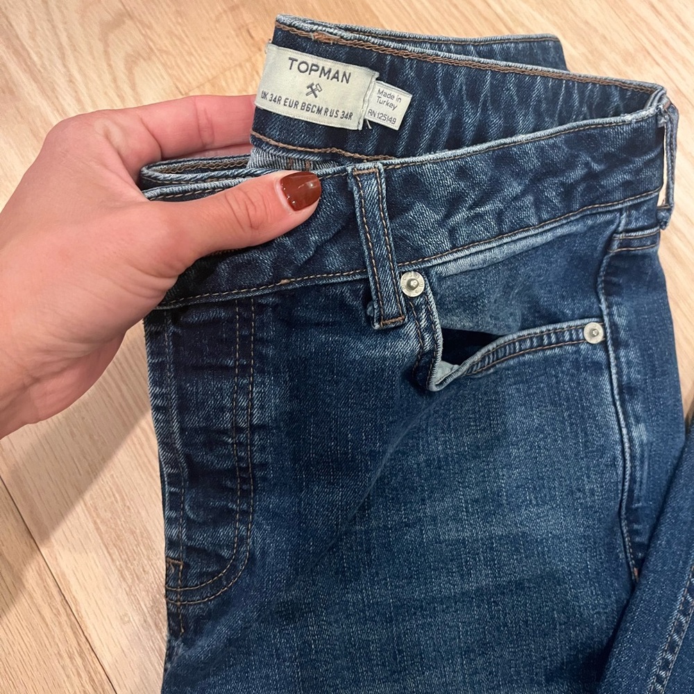 Topman Men’s Indigo Slim Jeans